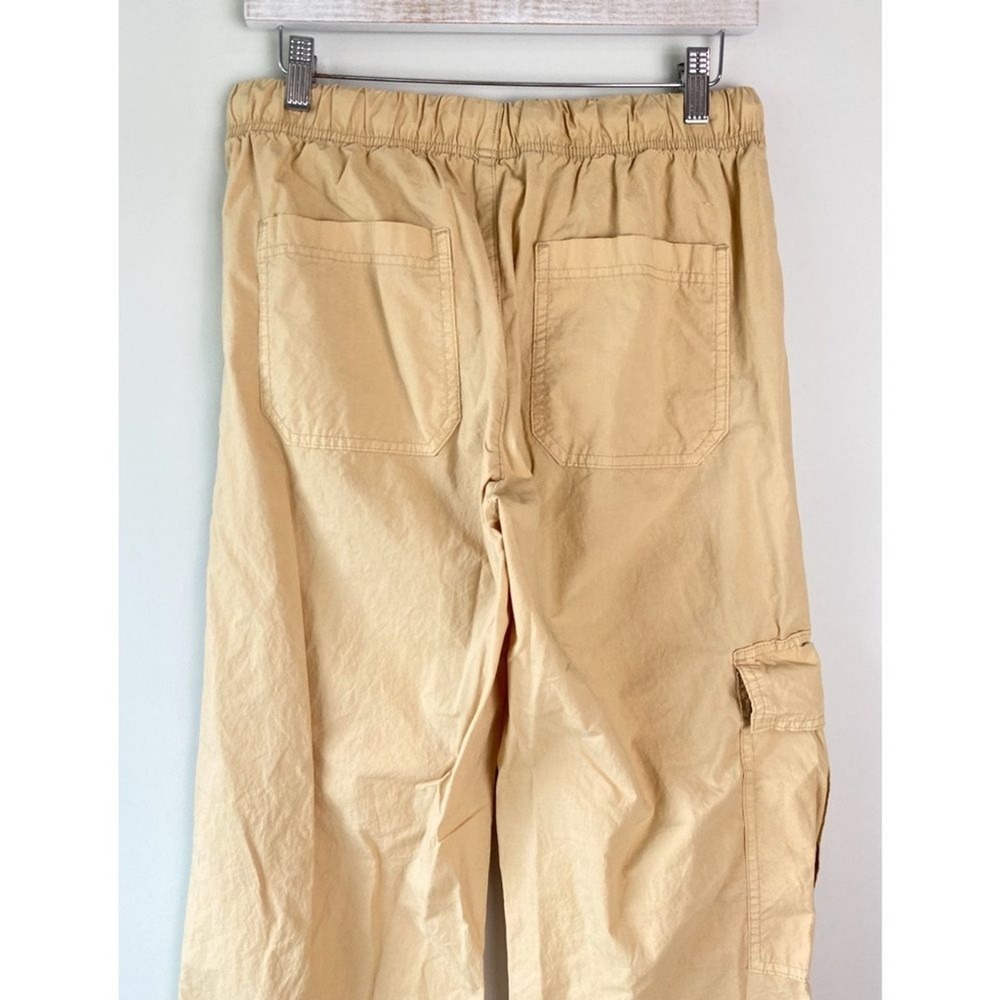 Aerie Avenue Baggy Cargo Pants S Tan Parachute Retro Y2K Grunge Cargo Cotton - Picture 8 of 13